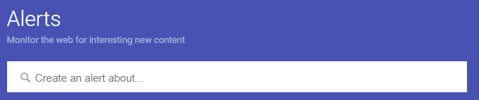 How to get google alerts